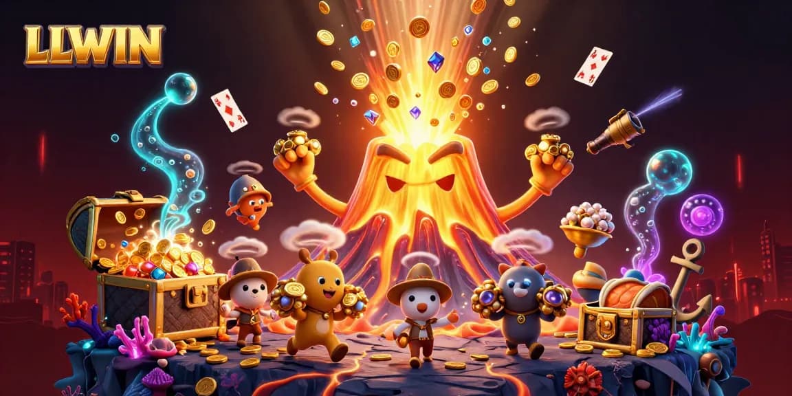 Win big at LLWIN with vibrant treasures of online gaming glistening in a thrilling 3D world.