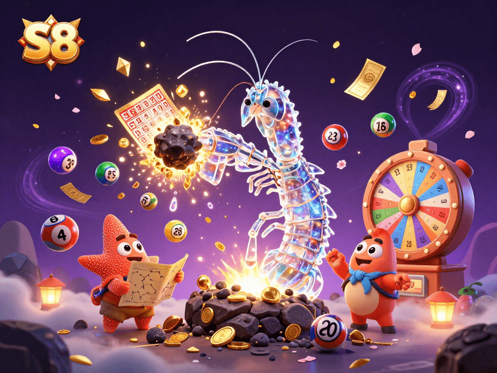 S8 offers dynamic gameplay with golden gems and lotteries enhancing the gaming experience.