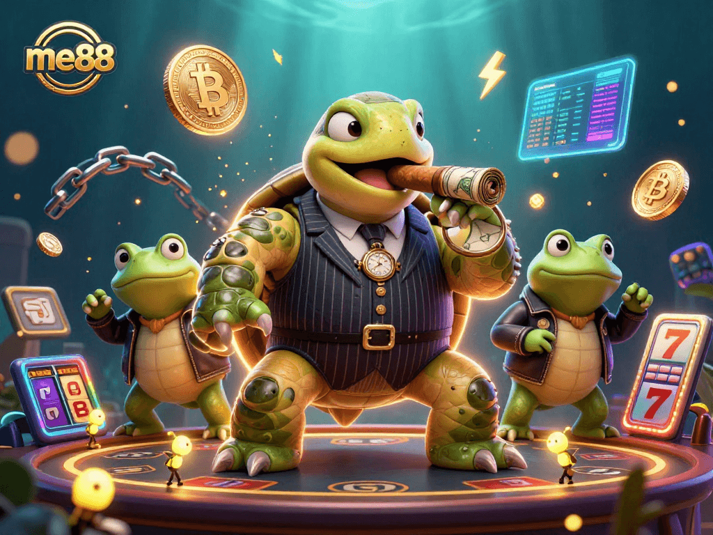 Join the adventure at me88 casino with thrilling slots, cartoon characters, and vibrant visuals!