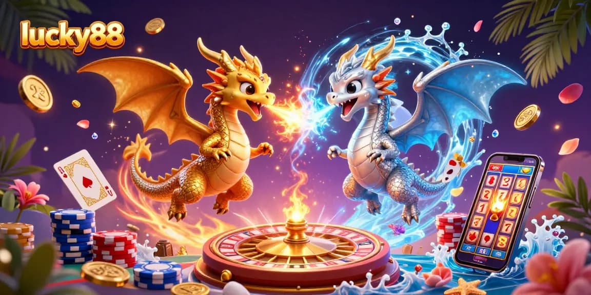 Experience thrilling gameplay with lucky88 in this vibrant casino scene featuring cascading coins and a dazzling atmosphere.