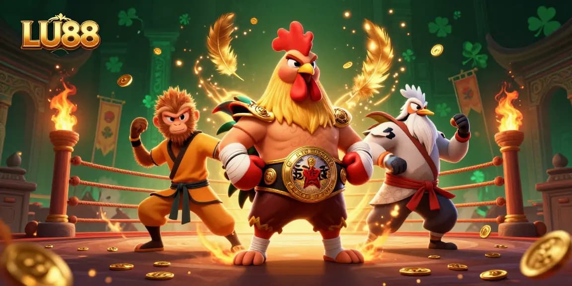 Engage in exciting gameplay at LU88, where legendary characters come alive in a vibrant casino arena.