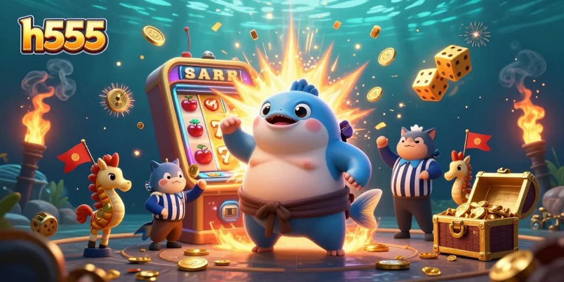 Spin to win with h555 in this vibrant underwater casino adventure bursting with excitement!