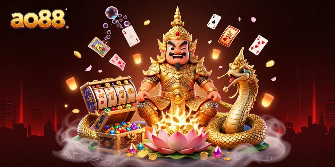 ao88 casino action within a vibrant scene packed with winning elements and exciting gameplay.
