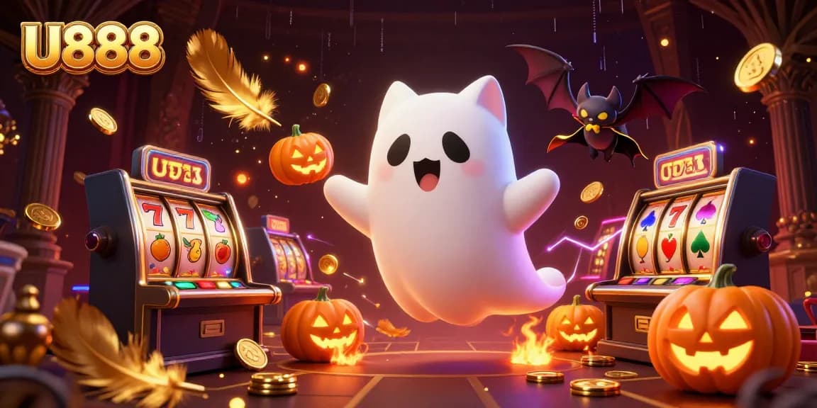 Experience the thrilling U888 casino action with playful characters in a vibrant 3D illustration.