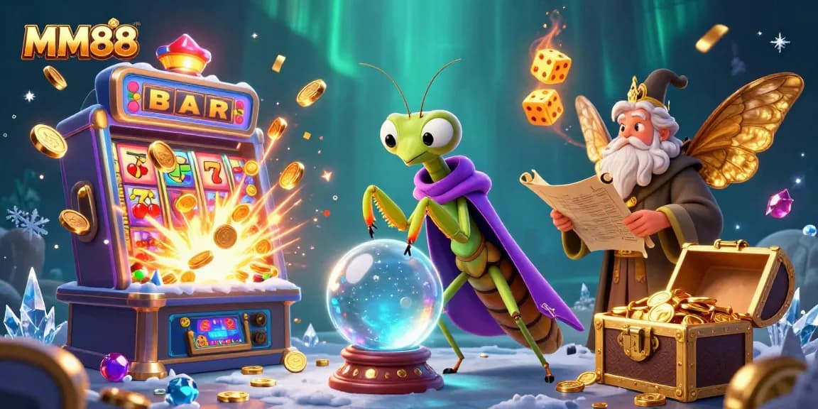 Experience the thrill of MM88 casino with engaging characters and vibrant gaming elements.