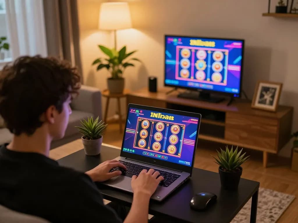 Engaging online gaming experience at 86bet with colorful slot machine gameplay.