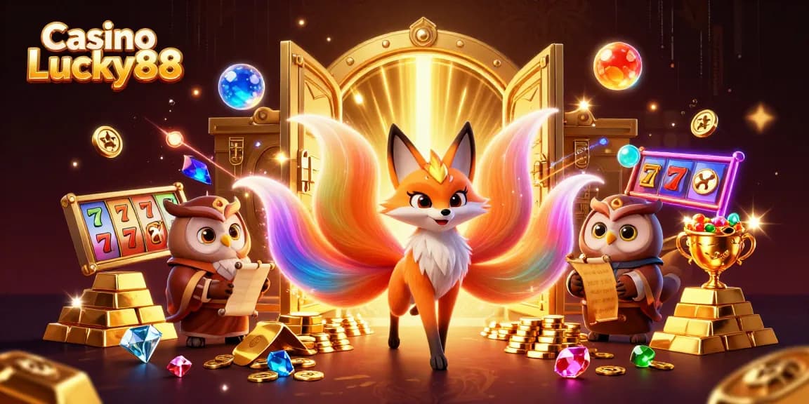 Spin the reels of Casino Lucky88 for thrilling jackpots surrounded by enchanting spirits and treasures!