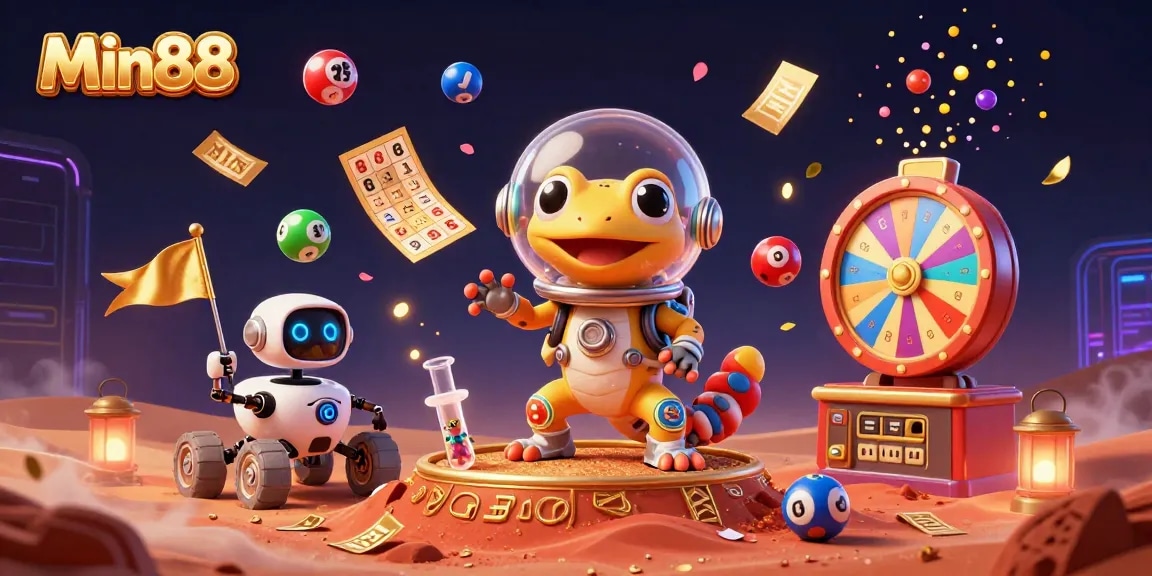 Min88 offers an exciting journey with a Martian gecko discovering a vibrant casino.