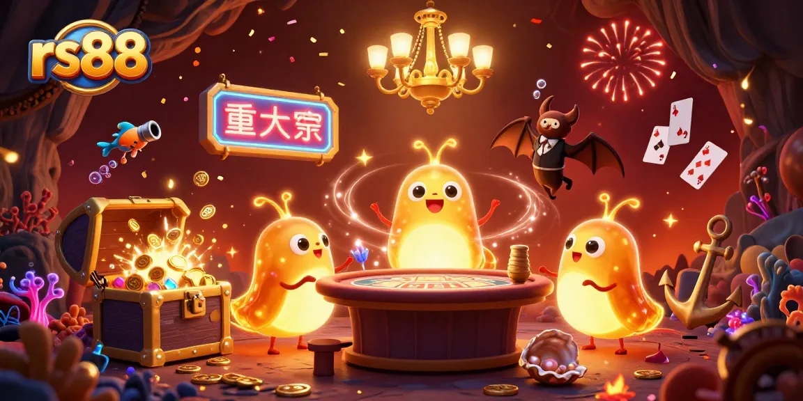 Join the fun at rs88's vibrant cave casino with glowworms lighting up the games!