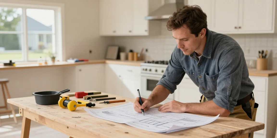 Expert contractor at work on a home project, showcasing reliable local services in a community.