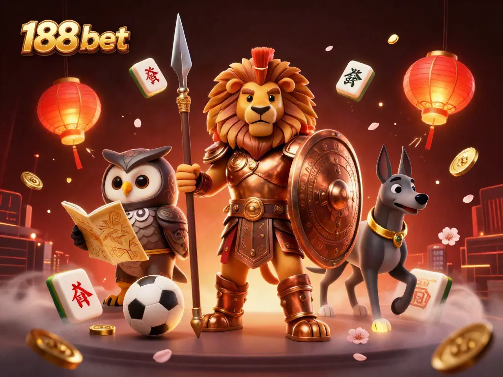 Bet on big wins with 188 bet in an immersive casino fantasy scene featuring vibrant characters.