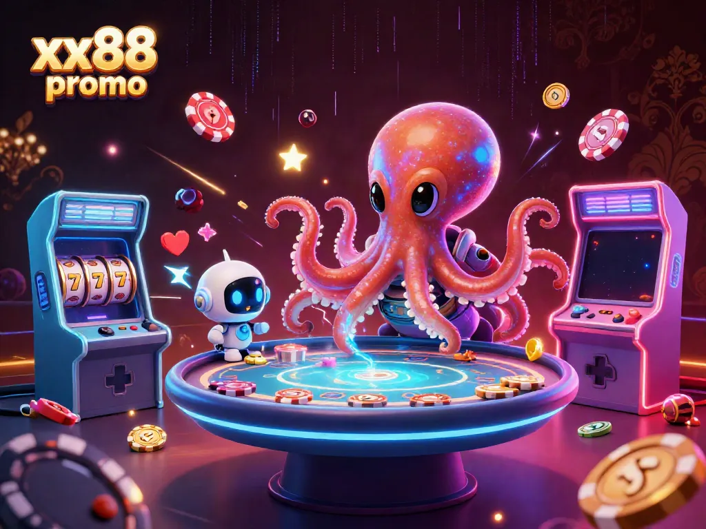 Play exciting games with the xx88 promo featuring a vibrant alien casino scene.