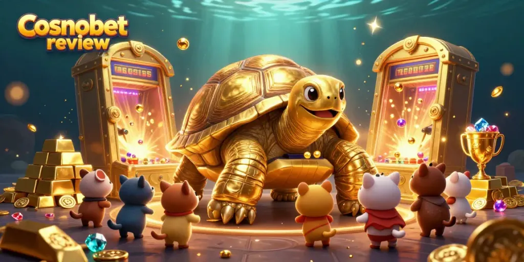 Engage with an exciting cosmobet review showcasing a vibrant casino adventure with dynamic characters and treasures.