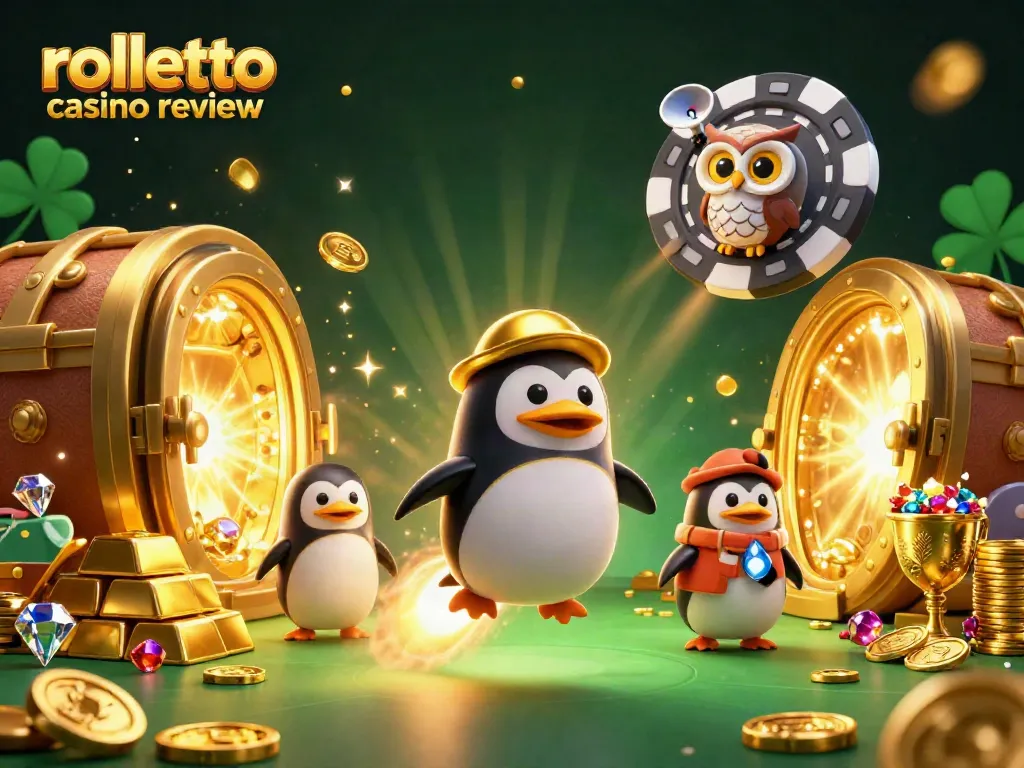 Experience the excitement of Rolletto Casino in this vibrant 3D illustration showcasing thrilling gameplay features.