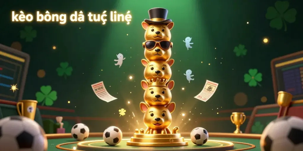 Engage with kèo bóng đá trực tuyến while enjoying a vibrant illustration of the betting experience.